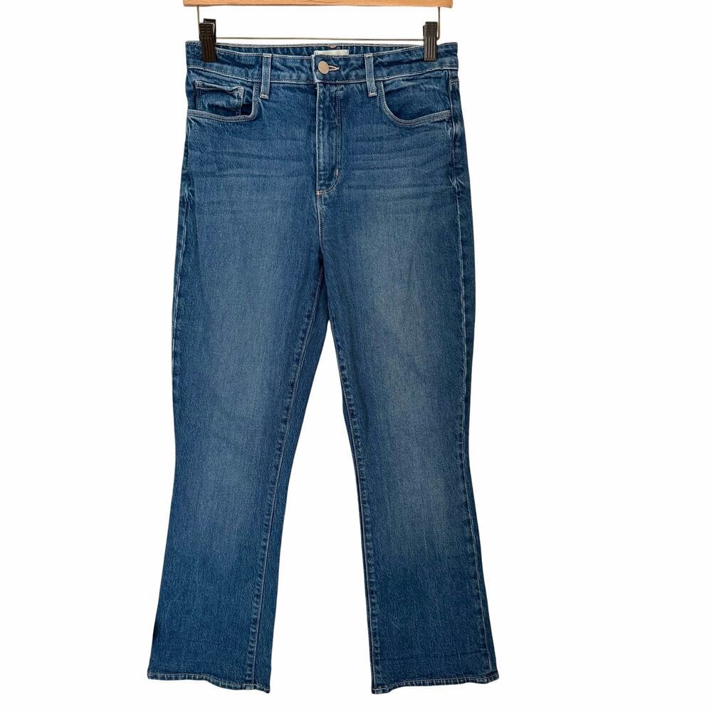 L'AGENCE Mira Mid Rise Cropped Bootcut Stretch Jeans, Size 27